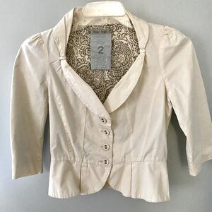 Anthropology hei hei Women’s Cropped Jacket EUC size 2 XS